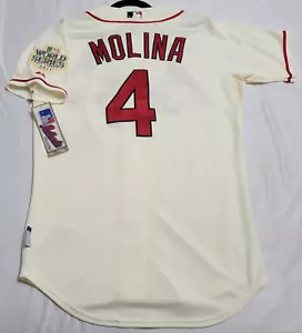 AUTHENTIC MAJESTIC YADIER MOLINA 40 MEDIUM, ST. LOUIS CARDINALS COOL BASE Jersey - Picture 1 of 5