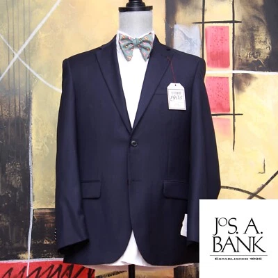 37/38R Jos A Bank 1905 темно-синий Sportcoat Blazer сделанный на заказ C080661 - Изображение 1 из 4