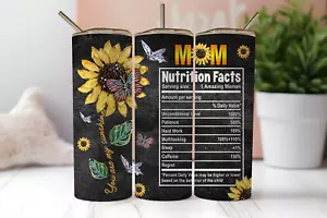 Mom tumbler 20 Oz Stainless Steel - Sunflower - Picture 1 of 1