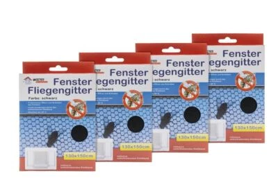 laro Fliegengitter schwarz 8/16/24/48/72/96 Insektenschutz/Pollenschutz 130x150 - Bild 1 von 4