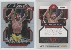 2022 Panini Prizm UFC Silver Prizm Matheus Nicolau #168 Rookie RC