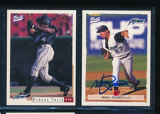 Lot (2) 1995 1996 Best Storm #84 Smith #11 Beaumont Signed Autograph (GO54)