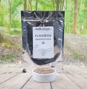 Harina para hornear linaza 450 g - Embajada de la Salud - Harina de linaza fina - 100 % natural - Imagen 1 de 2