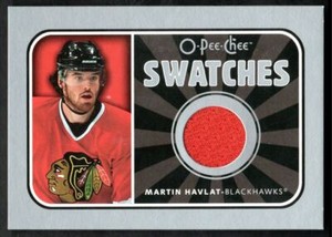 2006-07 O-Pee-Chee Swatches Martin Havlat Jersey #S-HA Chicago Blackhawks