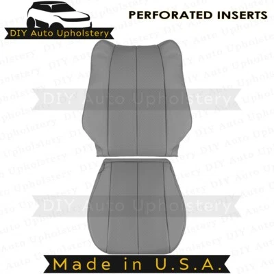 1999 to 2003 For Toyota Camry Solara Driver Top/Bottom Leather Seat Covers Gray - Image 1 of 4