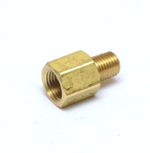 Reducer Pipe Adapter 1/8 Female Npt to 1/16 Npt Male Brass Water Air Gas Fuel - Picture 1 of 5