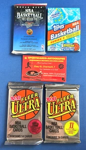 1992-93 VINTAGE BASKETBALL 4 PACK LOT JORDAN, SHAQ RC. GOLD INSERTS? + COUPON - Picture 1 of 3