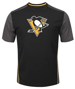 Camisa sintética de los Pittsburgh Penguins para hombre negra brillante Play (grande) - Imagen 1 de 4