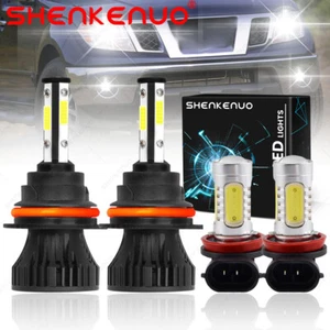 For Nissan Frontier 2005-2018 2019 High&Low Beam LED Headlight Fog Light Bulbs - Imagen 1 de 9