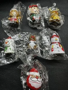 Lot of 7 New Christmas Wind Up Toys, Multi Figures and Colors in Original Bags - Picture 1 of 15