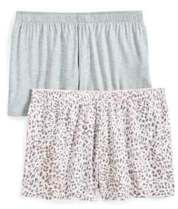 Jenni Women's 2-Pack Core Lounge Boxer Pajama Shorts, Gray Pink sz. S - Picture 1 of 1