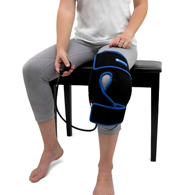 Knee Ice Wrap With Compression & 2 Ice Gel Packs - Knee Pain Relief - SimplyJnJ - Image 1 of 4