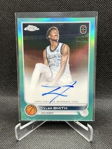 2022-23 Chrome OTE Overtime Elite Aqua Refractor /99 Tyler Smith Rookie Auto RC