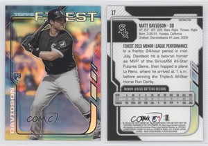 2014 Topps Finest Refractor Matt Davidson #17 Rookie RC
