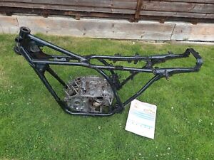 Yamaha RD250 C Frame with engine cases UK bike with V5 matching numbers ORR 5OBP