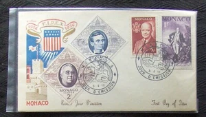 Monaco, FDC F.I.P.E.X.- International Stamp Exhibition 1956. - Picture 1 of 1