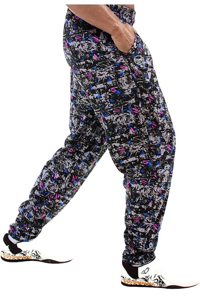 Pantalones de entrenamiento de culturismo OTOMIX RELÁMPAGO - AZUL/ROJO/NEGRO holgados gimnasio de la vieja escuela Foto 1 de 1