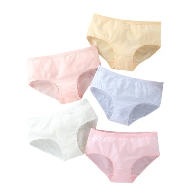 5Pcs/Lot Teenage Panties 10-13 Years Underwear Children Cotton Kids Girls Briefs - Image 1 of 4