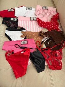 Victoria's Secret  & Pink  Set Of 6  Random Lot Underwear Sexy Thong Panty NWT