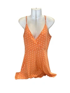 Luc-ce Ladies Peach Polka Mini Dress Size M - Picture 1 of 11