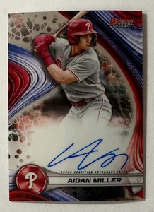 2024 Bowmans Best Aidan Miller Best of 2024 Prospect Auto - Foto 1 di 2