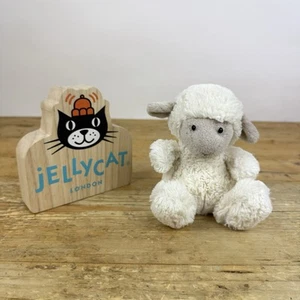 Jellycat kleines Poppet Schaf Lamm Stofftier Plüschtier Bauernhoftier 7 Zoll sitzend JELLY2781 - Bild 1 von 7