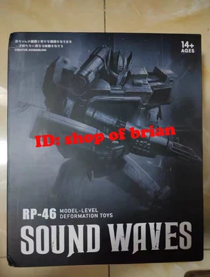 In Stock New Transforms RP-46 Soundwave & 3 tapes set Robot Figure Toy  - Image 1 of 4