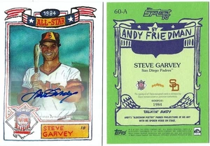 STEVE GARVEY 2021 TOPPS SPOTLIGHT 70 ft ANDY FRIEDMAN AUTO CARD 60-A - Picture 1 of 3