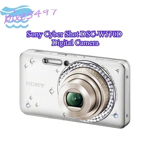 Sony Cyber Shot DSC-W570D Digital Camera 16.1 MP 5x Optical Zoom  AF Lock Silver - Picture 1 of 6