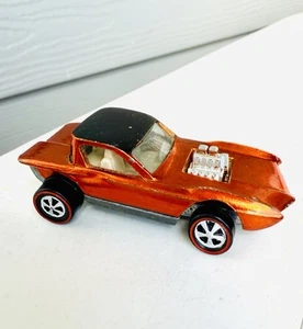 Hot Wheels Redline 1968 Python US Orange Original Black Top w White Interior - Picture 1 of 11