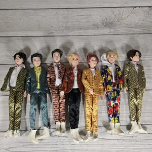 MATTEL Komplettsatz 7 BTS Idol K-POP STAR Korean ACTION Figur Puppen - Bild 1 von 12