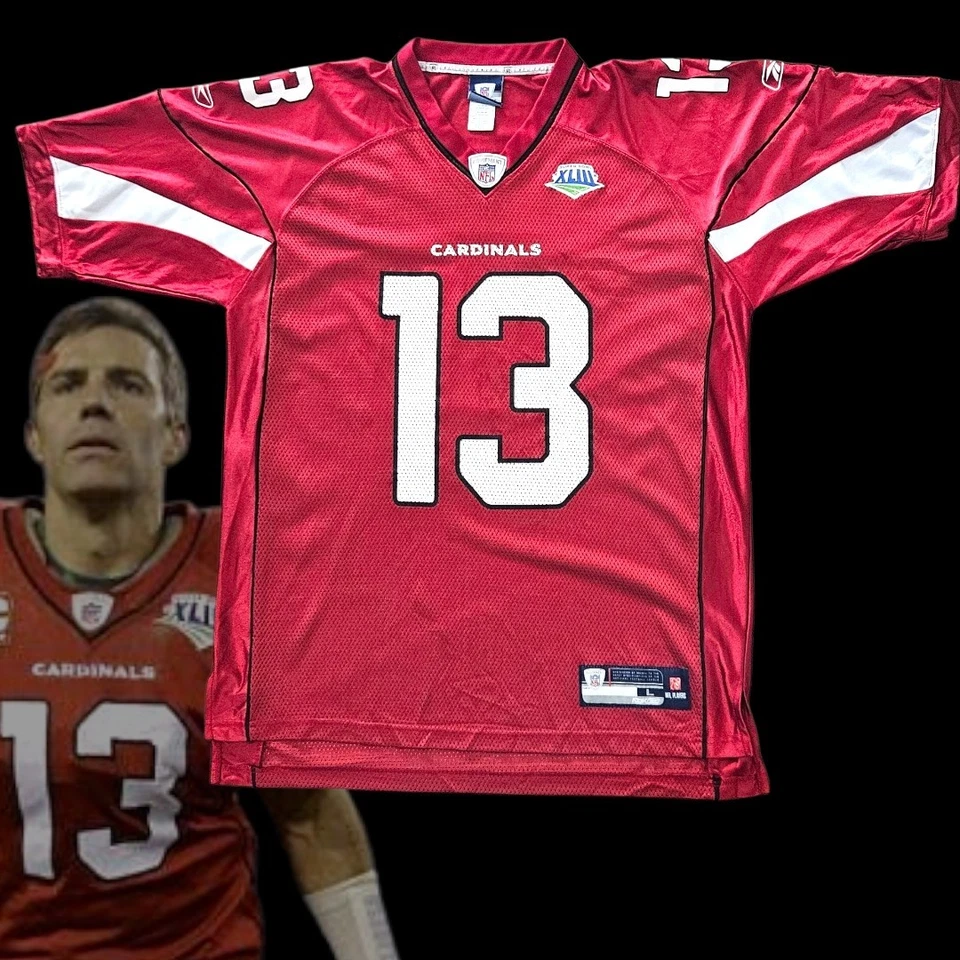 Authentic Reebok Kurt Warner #13 Arizona Cardinals NFL Jersey Large Men's - Image 1 of 4