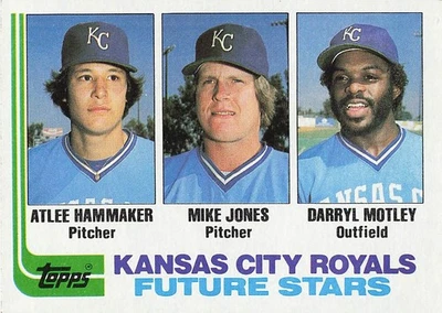 1982 Topps #471 Royals Future Stars (Atlee Hammaker / Mike Jones / Motley) RC - Image 1 of 2