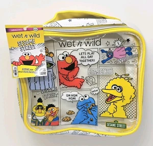 Borsa trucco Sesame Street x Wet n Wild - grande, cotone, zip, adatta ai viaggi - Foto 1 di 6