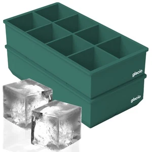 Ice Cube Trays – Large Silicone Ice Cube Mold for Freezer – Makes 8 Giant Whi... - Picture 1 of 6