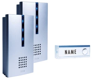 Funkklingel Set mit 2 Empfängern inklusive optischer Klingelanzeige - Bild 1 von 1