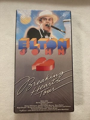 1984 Elton John Breaking Hearts Tour VHS Brand New / Sealed - Image 1 of 4