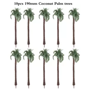 10pcs 7.48" Miniature Scenery Model Palm Tree For Diorama Park Street Landscape - Picture 1 of 5