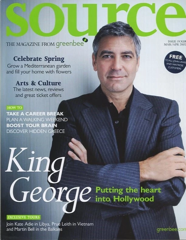 GEORGE CLOONEY - Vintage Glossy British SOURCE Magazine Spring 2007  C#16 - Image 1 of 1