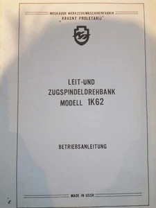Drehmaschine Drehbank Stanko 1K62 IK62 Bedienungsanleitung Betriebsanleitung - Bild 1 von 6
