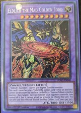 YuGiOh Eldlich the Mad Golden Lord Secret Rare 1st Edition BLVO-EN040 NM