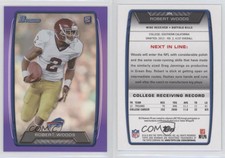 2013 Bowman Purple Rainbow Foil Robert Woods #204 Rookie RC