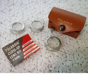 Estuche de cuero Polaroid, cinta métrica, 3 lentes y literatura - Imagen 1 de 8