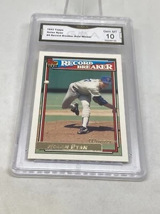 Topps Gold Winner #4 1992 Nolan Ryan Rangers Salón de la fama GMA 10 gemas como nuevo - Imagen 1 de 4