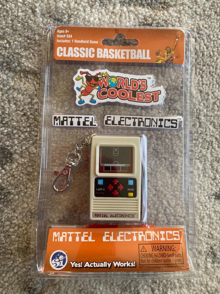World's Smallest Coolest Mattel Electronics Classic Basketball Game 534