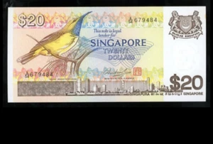 1979(ND)Singapore, Bird Series $20 P-12 Bird & Concorde - Picture 1 of 2