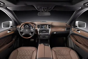 Holzlenkrad Mercedes W166 ML GL X166 W204 W212 W463 Lederlenkrad Holz - Lenkrad - Picture 1 of 12