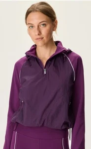 Nueva chaqueta pulóver con capucha Outdoor Voices FrostKnit para mujer jugo de remolacha $118 - Imagen 1 de 7