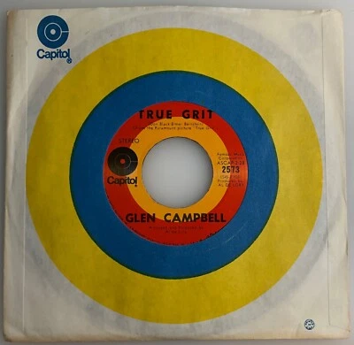 Glen Campbell / True Grit / Capitol 1969 45 / NM - Image 1 of 4
