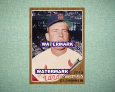 Fred Whitfield St Louis Cardinals 1962 Style Custom Baseball Art Card